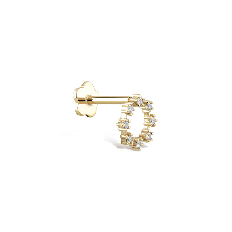 Circle Diamond Piercing
