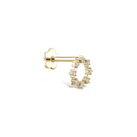 Circle Diamond Piercing