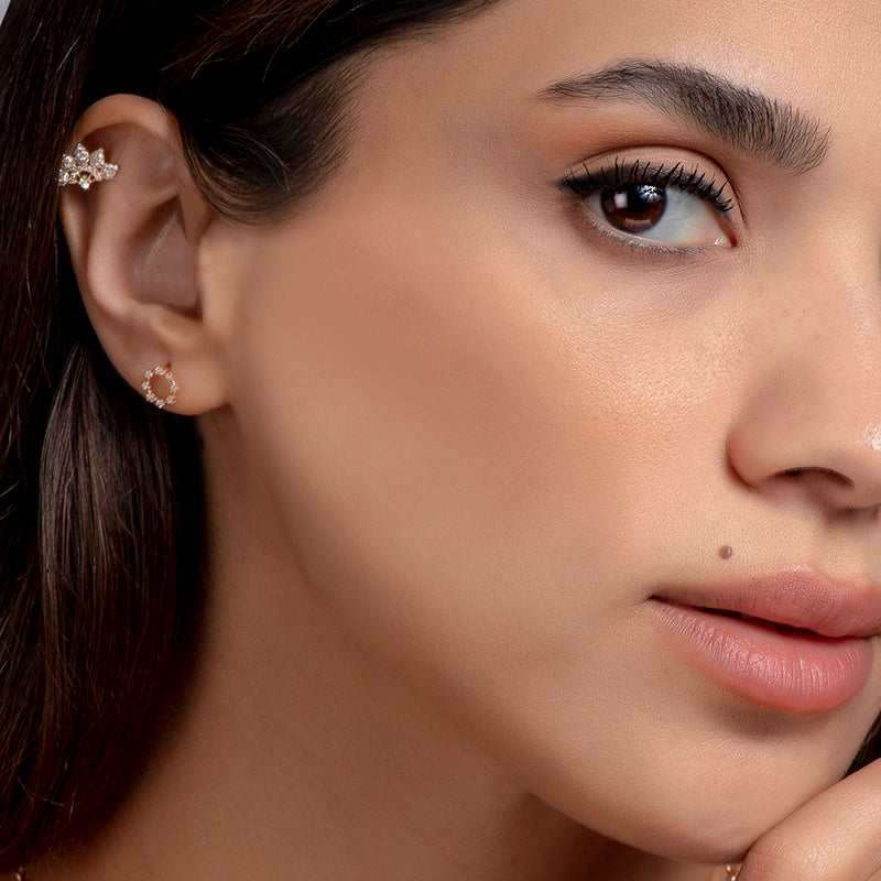 Circle Diamond Piercing