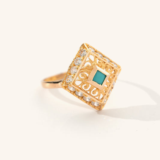 21k Ring - Turquoise